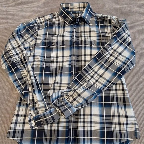 3/$15 Men's Express Long Sleeve Button Up Shirt - Picture 1 of 2